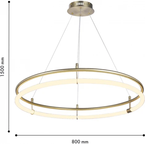 Подвесной светильник Favourite Girth 4629-8P (LED, 220V, на тросе, кольцо)