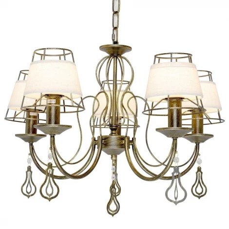 Подвесная люстра Максисвет Текстиль 2-6576-5-BKS E14