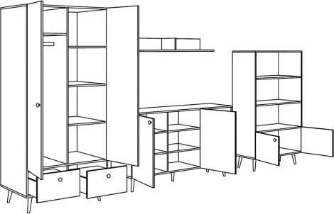 Композиция Rili 3 ОГОГО (арт.855070), (ЛДСП/Белый)
