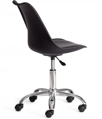 Офисное кресло TULIP (mod.106-1) / 1 шт. в упаковке (Металл,Пластик /Черный,Хром)