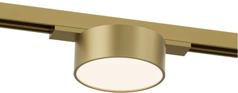 Трековый светильник для магнитного шинопровода Denkirs Shine Flow DK5761-SB 48V 6W, сатинированная латунь (LED, круглые)