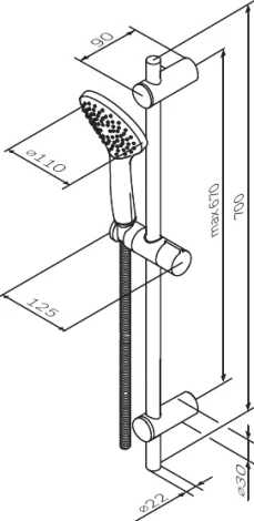 Душевой гарнитур AM.PM Gem F0190033