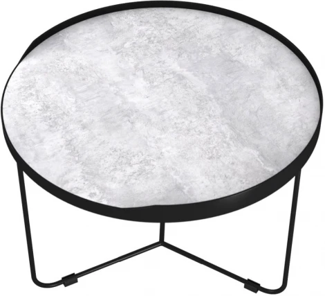 Стол журнальный Slayn Сканди Светлый бетон