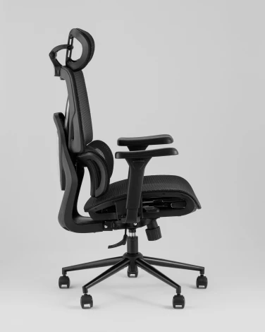 Кресло офисное TopChairs Structo черная сетка Stool Group УТ000042055