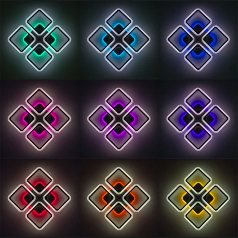 Потолочная люстра RGB Citilux Марсель CL232A145E (LED, 220V, голосовое управление, пульт управления, управление смартфоном, умный дом - Алиса)