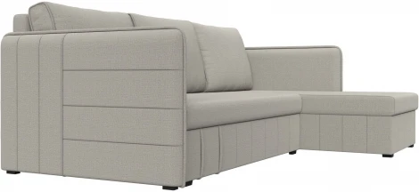 Диван угловой Слим правый угол (Бежевый/Рогожка) Лига Диванов арт.121147