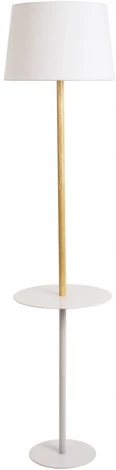 Торшер со столиком Arte Lamp Connor A2102PN-1WH (220V)