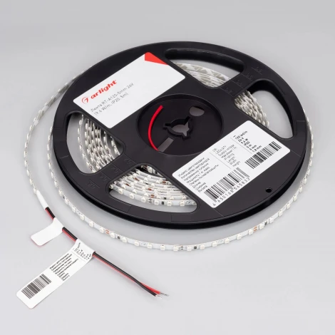 Светодиодная лента RT-A120-5mm 24V Blue (9.6 W/m, IP20, 5m) (Arlight, 9.6 Вт/м, IP20) 015660(2)