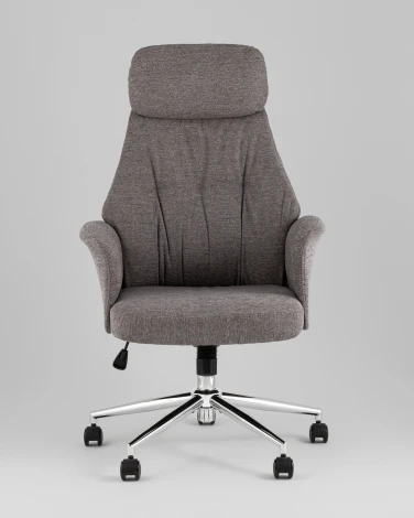 Кресло офисное TopChairs Neoma темно-серый ткань УТ000041773