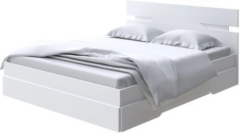 Без бренда Кровать Milton (ЛДСП Белый) 120x190