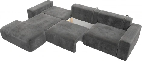 Диван угловой Лига-036 НПБ Классик Лонг левый угол Лига Диванов (Велюр) арт.127797L