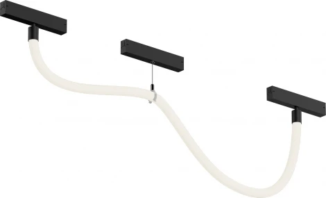 Трековый светильник с гибким неоном 220 Denkirs Smart Ray DK8060-BK (LED, пульт управления)