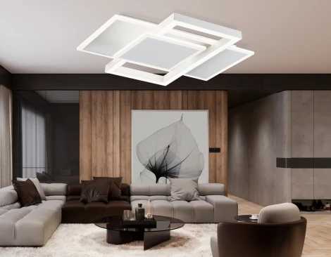 Потолочная люстра светодиодная с пультом Ambrella Acrylica FA1021