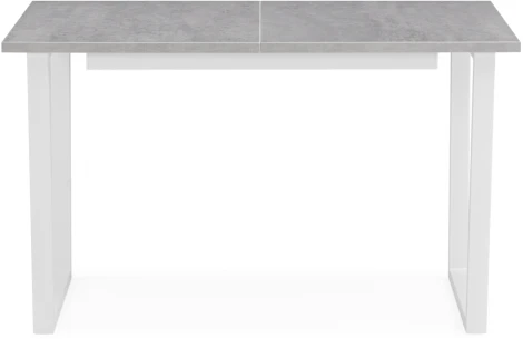 Стол раскладной Woodville Лота Лофт 120 25 мм бетон / белый матовый 489648
