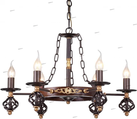 Подвесная люстра Arte Lamp Cartwheel A4550LM-6CK