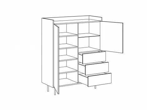 Шкаф с баром Look ОГОГО 778614