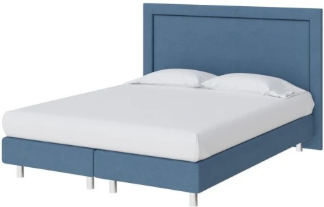 PROxSON Кровать London Boxspring Lift (Ткань: Рогожка Тетра Голубой) 80x200