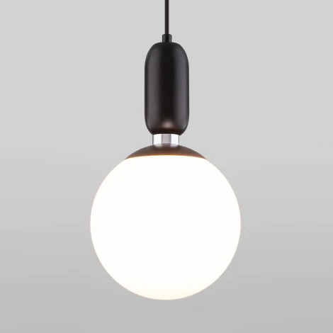 Подвесной светильник Eurosvet Bubble 50197/1 черный (220V, на проводе, шар)
