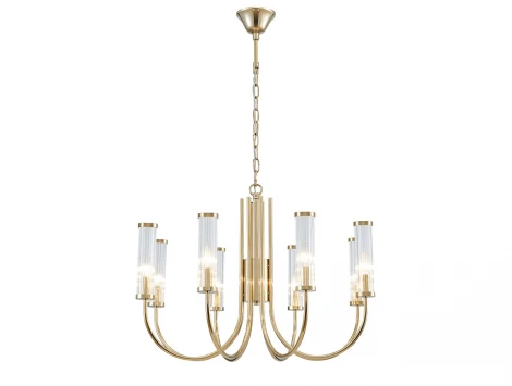 Подвесная люстра Newport 4550 4558/C new gold (220V, на цепи)