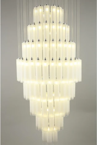 Подвесная люстра ярусная каскадная Aployt Francesca APL.859.06.144 (220V, на проводе)