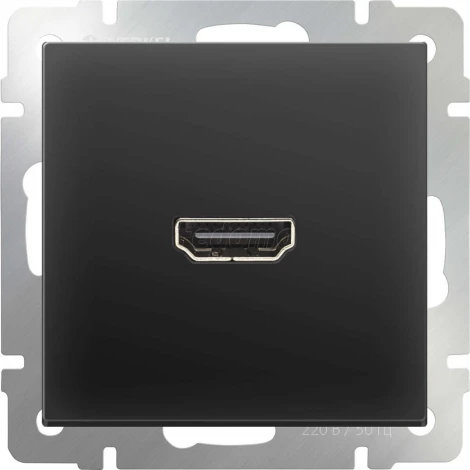 Розетка встраиваемая HDMI Werkel, черный
