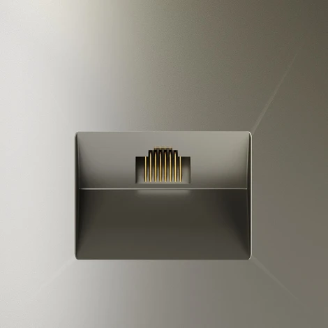 Розетка Ethernet RJ-45 (шелк) Voltum S70 VLS060104