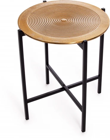 Столик кофейный Secret De Maison BLOOM (mod. 11873-B) алюминиевый сплав, 46*46*51 см, черный/античная медь Tetchair 15860