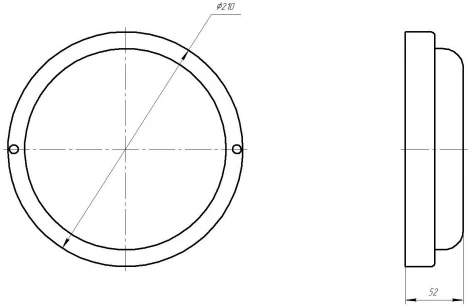 Настенно-потолочный светильник светодиодный ЭРА SPB-201-0-40K-018 (220V, круглые, IP65)