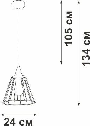 Подвесной светильник Vitaluce V2848-0/1S (220V, на проводе)