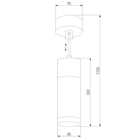 Подвесной светильник Elektrostandard Double Topper 50135/1 LED хром/черный