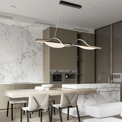 Подвесной светильник светодиодный с регулировкой цветовой температуры LED4U LED4U L7507-1160 BK