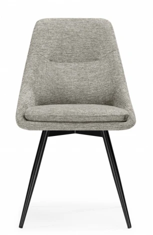 Обеденный стул Woodville Avian (Металл, Рогожка/Черный) арт.15879