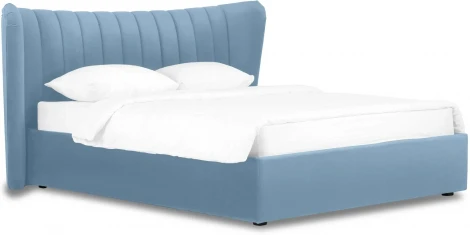 Кровать Queen Agata Lux ОГОГО (арт.636848), (Ткань/Голубой)