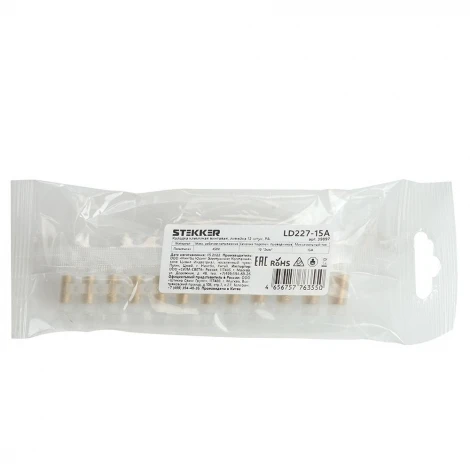 Колодка клеммная винтовая 12 пар Stekker 39897