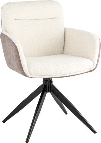 Стул обеденный Stool Group Waldo молочный c бежевой экокожей УТ000037122