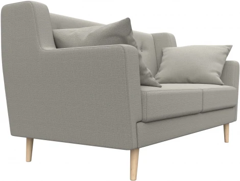 Диван кухонный прямой Брайтон 2 (Бежевый/Рогожка) Лига Диванов арт.123757