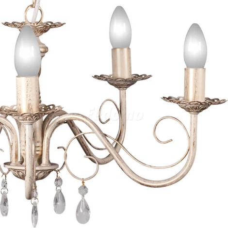 Люстра подвесная Day&Night, 5 ламп, бежевый с золотом и прозрачным