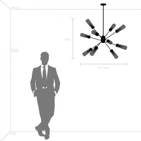 Потолочная люстра на штанге Crotone 690103 Lightstar (220V)