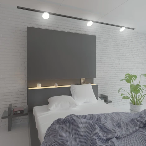 Трековый светильник однофазный светодиодный 220V Elektrostandard Pila 85078/01 a056102 (круглые)