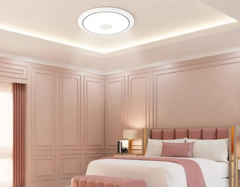 Потолочный светильник круглый светодиодный с пультом (Bluetooth-динамик, Ночной режим, С таймером) Ambrella Orbital FZ720