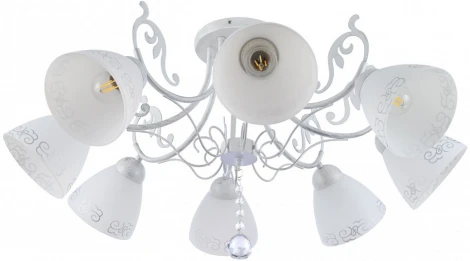 Потолочная люстра Arte Milano AM341900 341900/8 WT+SL (220V, подвески)