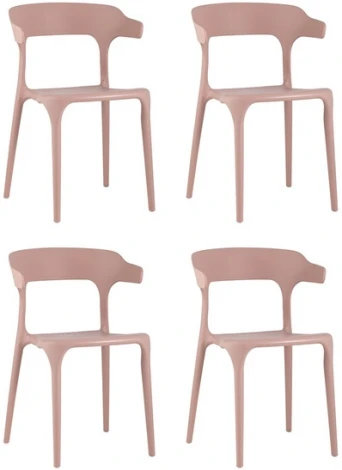 Стул Neo пластик пыльно-розовый 4 шт. Stool Group (арт.УТ000037291)
