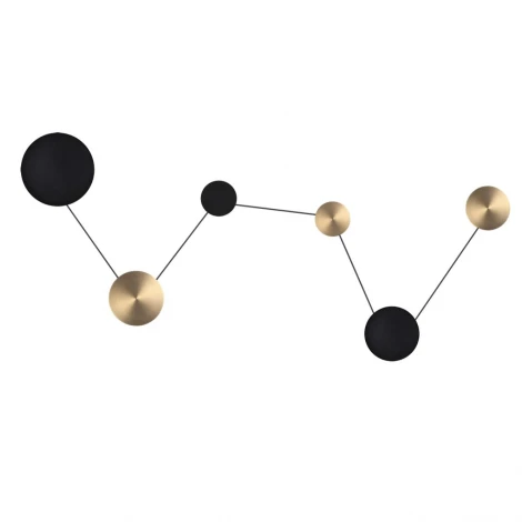 Настенный светильник светодиодный Odeon Light Galaxy 7115/36WL черный/бронза/металл IP20 LED 36W 1620Лм 3000K 220V