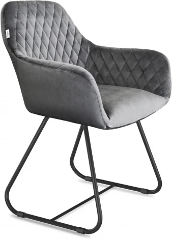 Стул Sheffilton SHT-ST38/S38 угольно-серый/чёрный муар