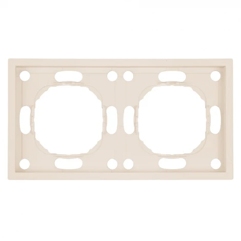 Рамка на 2 поста (кашемир, soft touch) Stekker Эмили 49911