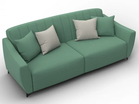 Диван-книжка Лига-095 НПБ (ДВП,ДСП,ЛДСП,Брус,Фанера,ЛДВП/Металл/Рогожка/Зеленый) Лига Диванов 132566