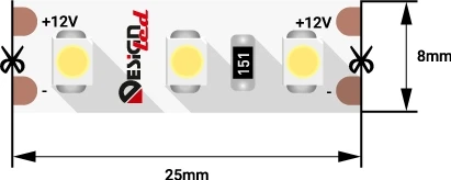 Светодиодная лента DesignLed LUX DSG3120-12-W-33