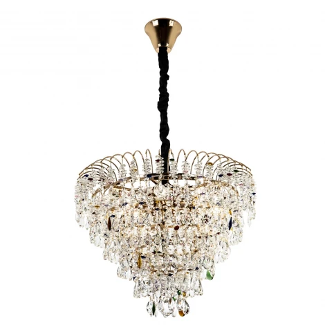 Подвесная люстра хрустальная Modelux MODELUX ML.850.9 GD