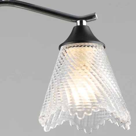 Потолочная люстра на штанге Reluce 77320-0.3-04 CH+BK