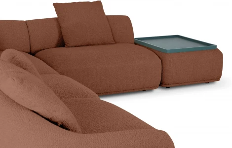 Диван Fabro ОГОГО (арт.855068), (Ткань,Букле/Терракотовый)